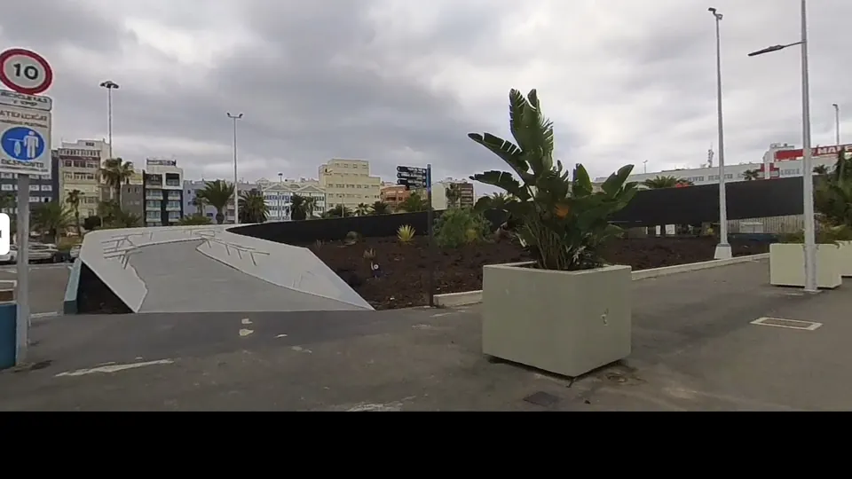 Pasarela peatonal hacia La Isleta